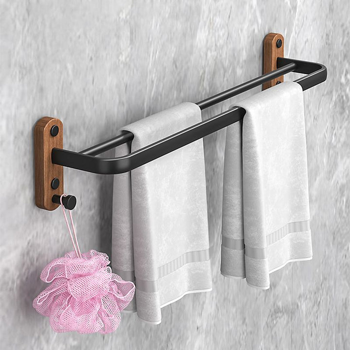 BowLift | Metal and wood bathroom accessories as a single piece or as a set without drilling