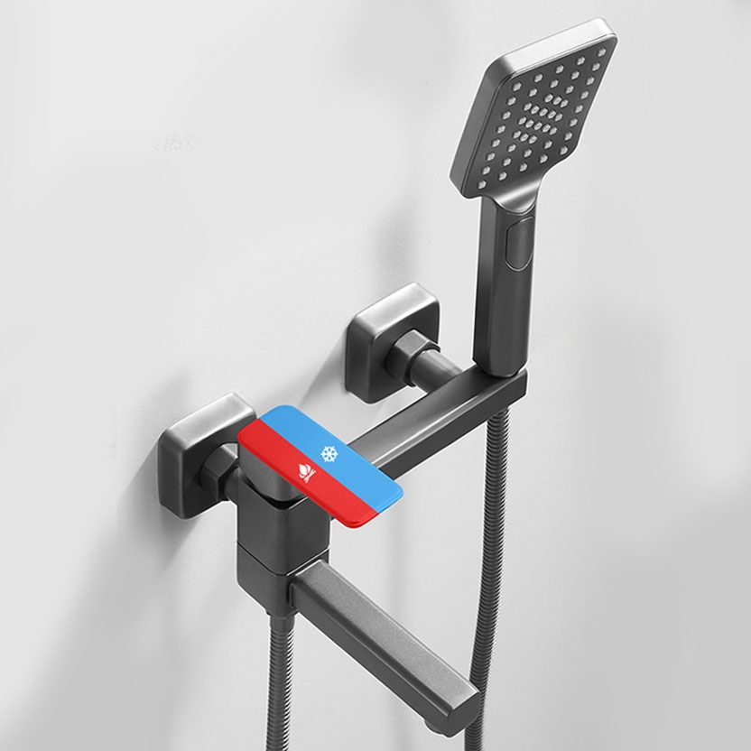 BowLift | Modern Bathtub Faucet Copper with Handheld Shower Wall-Mounted Bathtub Filler
