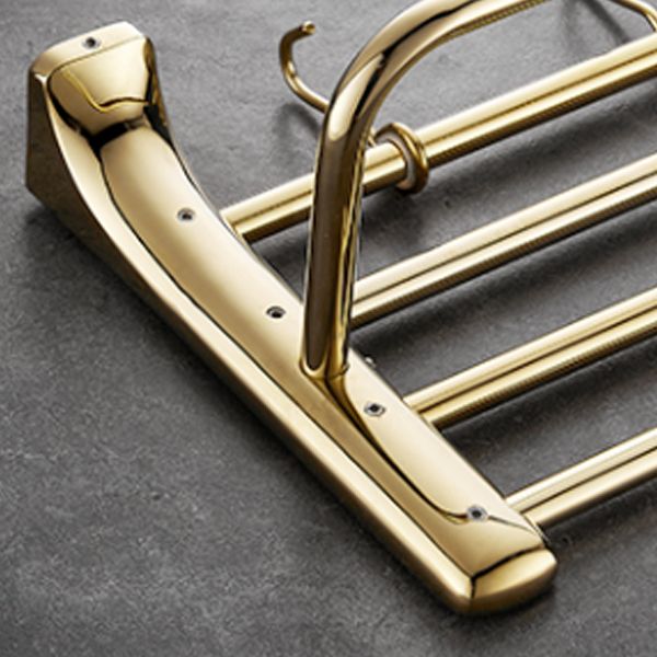 BowLift | Traditional Bathroom Fixtures Gold Bathroom Shelf Bathroom Accessory Set