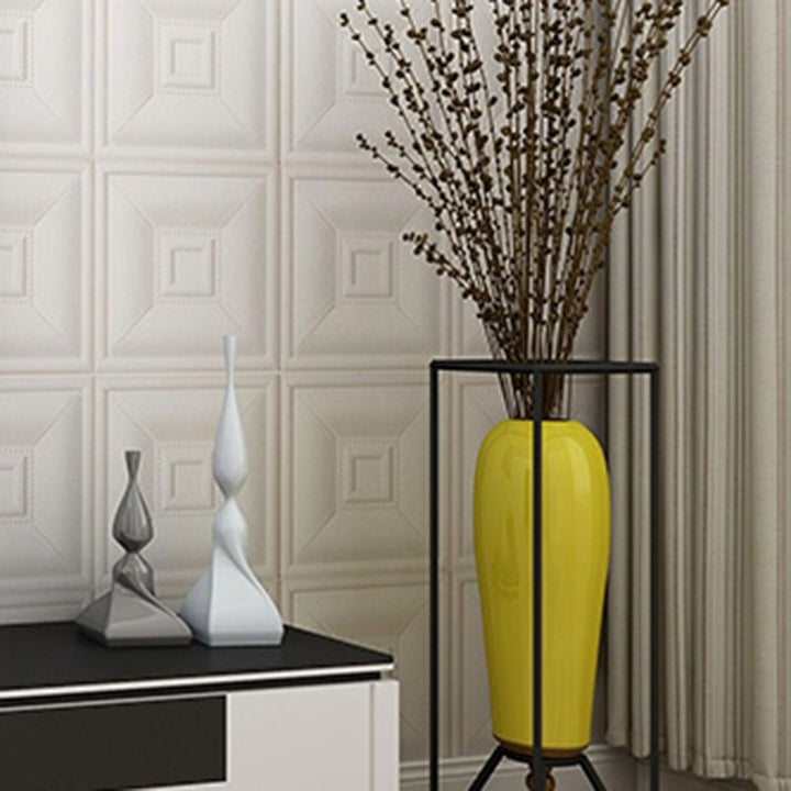 BowLift | Glam Style Foam Water-Resistant Wall Cladding Living Room 3D Embossing Wall Cladding