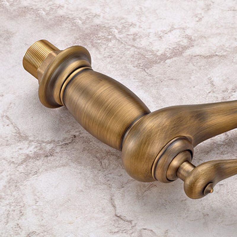 BowLift | Vintage Classic Vessel Faucet Lever Handle Low Arc Vessel Sink Bathroom Faucet