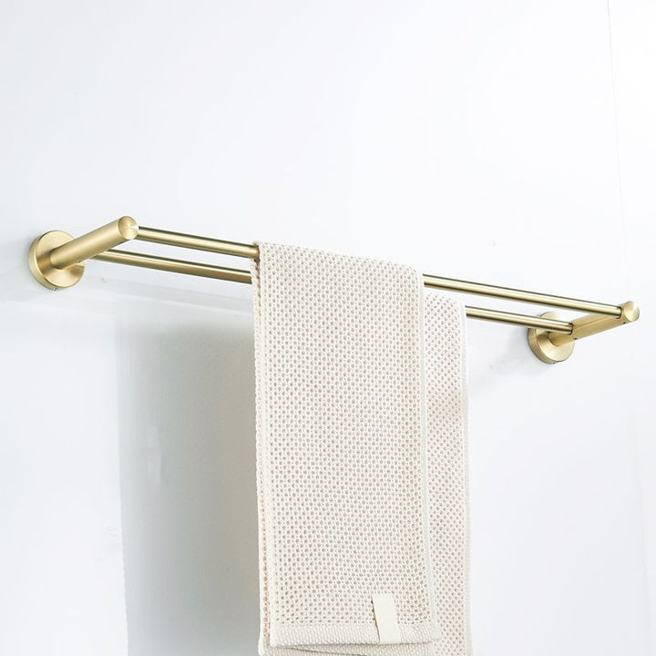 BowLift | Traditional Brushed Brass Bathroom Accessories As Individual Piece Or In Set made of Metal