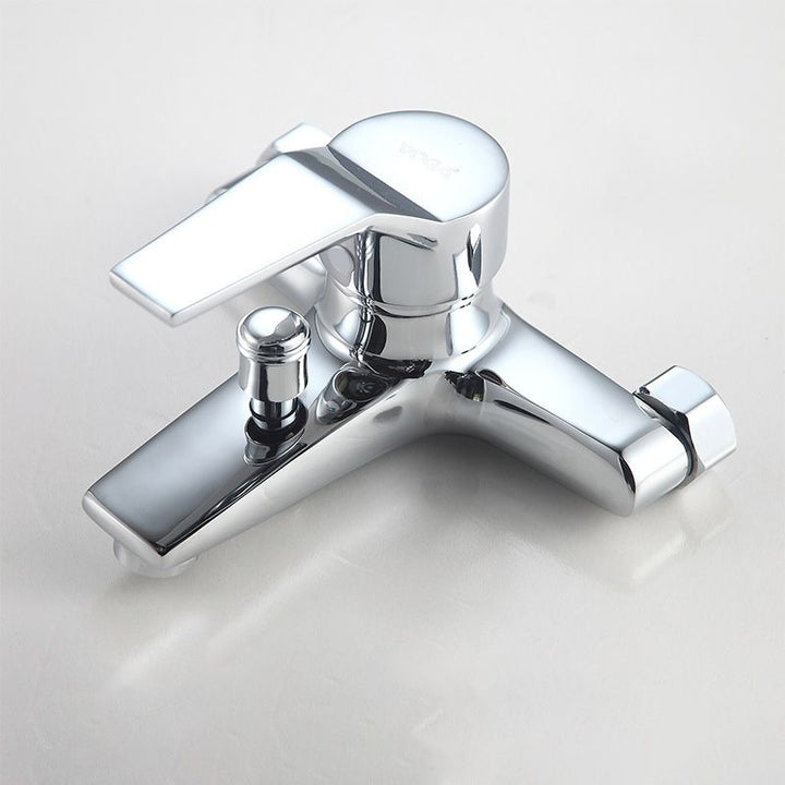 BowLift | Modern Silver Faucet Copper with 1-Handle 2-Hole Bathroom Faucet