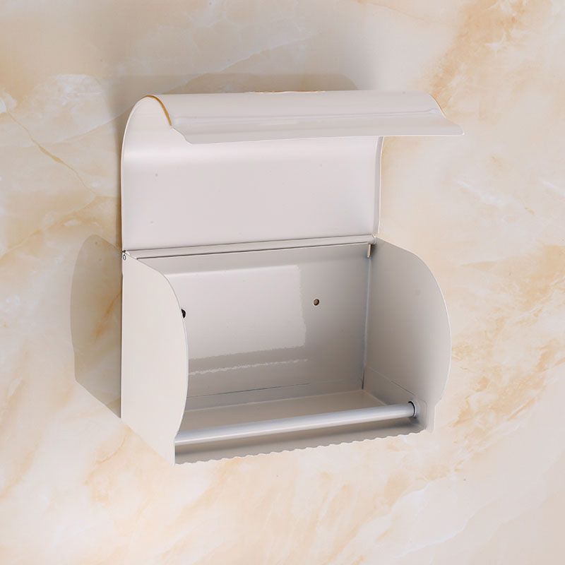 BowLift | Vintage Bathroom Accessory Set Aluminum Paper Holder in White