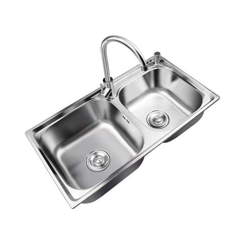 BowLift | Classic Style Kitchen Sink Stainless Steel Kitchen Sink with Drainage Hole Kit