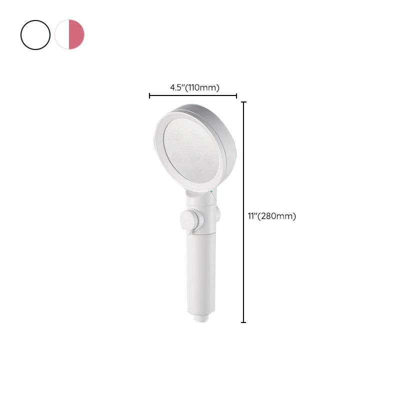 BowLift | Hand Shower Adjustable Spray Pattern White Round Shower Head