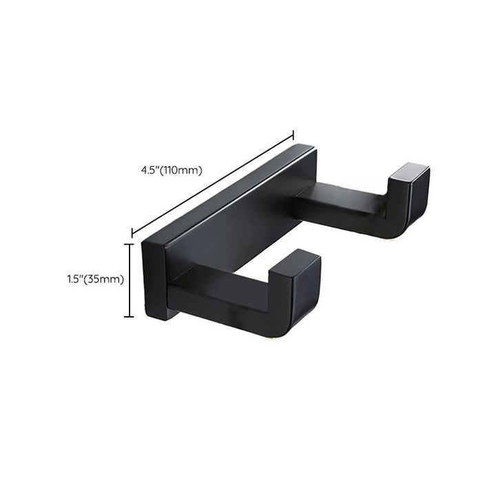 BowLift | Modern Bathroom Hardware Set Bathroom Shelf Towel Bar Black Bathroom Hardware Set