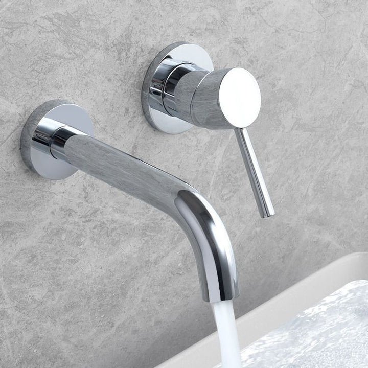 BowLift | Wall-mounted Bronze Bathtub Filler Double Handles Bathtub Spout Bathtub Faucet Trim