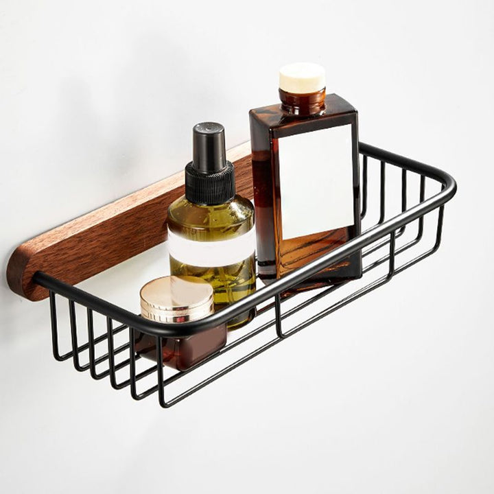 BowLift | 7-piece toilet accessory set made of solid wood and metal