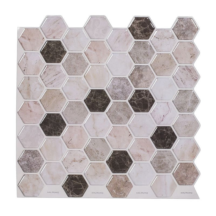 BowLift | Peel and Stick Tile Waterproof Hexagonal Plastic Peel and Stick Tile for Shower