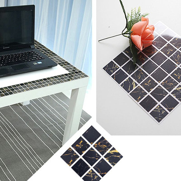 BowLift | PVC Square Peel & Stick Mosaic Tile Multicolored Backsplash & Wall Tile