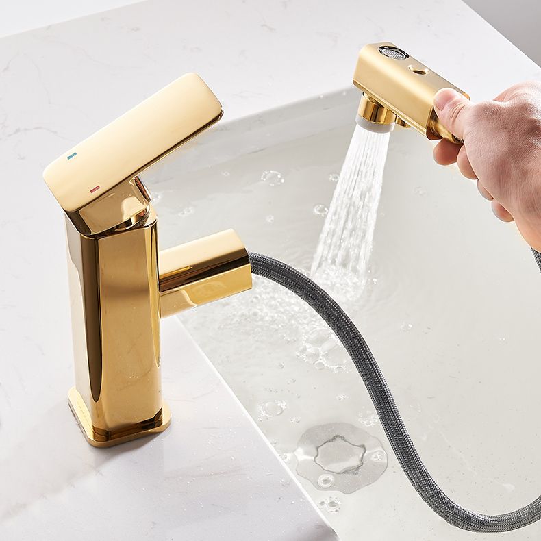 BowLift | Luxury Extendable Basin Faucet Cubic Low Arc Vanity Faucet