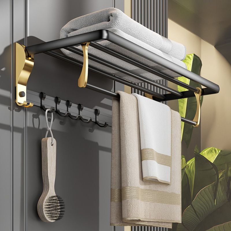 BowLift | Contemporary stainless steel bathroom accessories as a single piece or in a set in black and gold