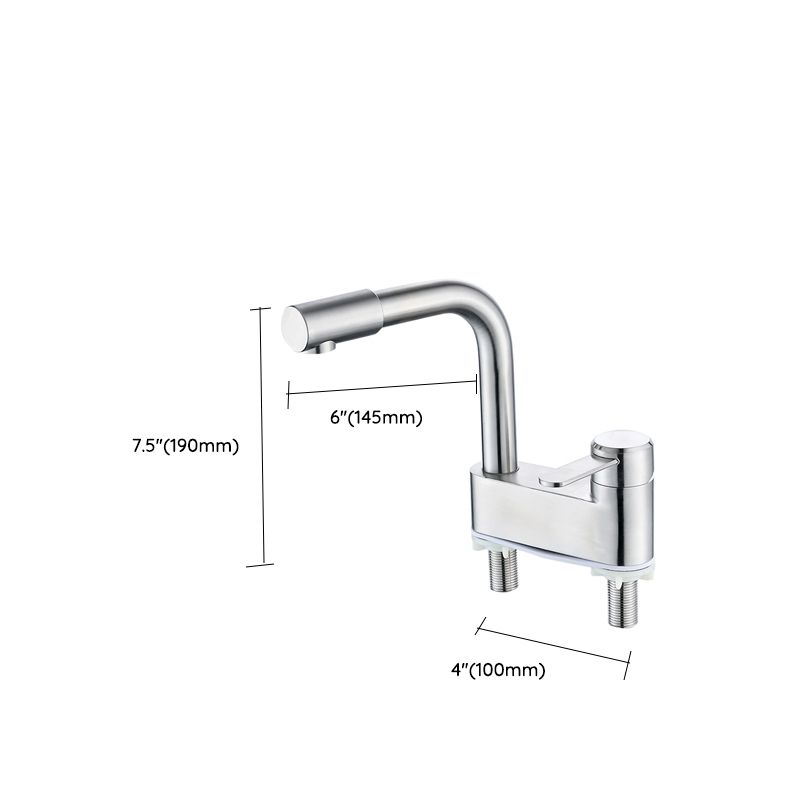BowLift | Deck Mounted Center Freestanding Bathtub Filler Single Handle Freestanding Faucet