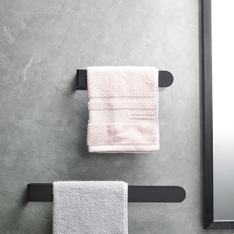 BowLift | Modern Towel Ring Bathroom Hardware Set Stainless Steel/Black Bath Hardware Set