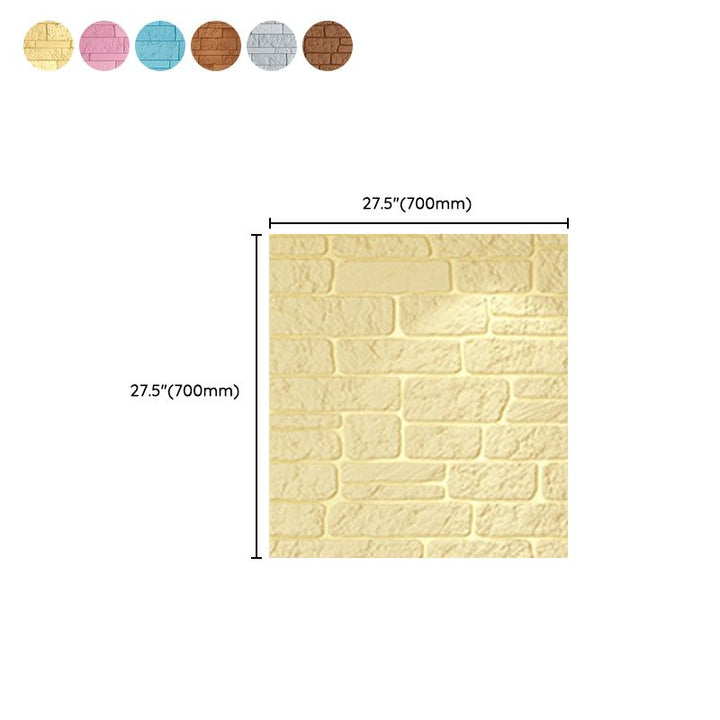 BowLift | Industrial 3D Brick Wall Plank Bathroom Living Room Wall Panel Set of 10