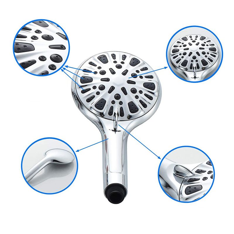 BowLift | Modern Shower Head for Bathroom 9-Jet Round Wall-Mounted Shower Head