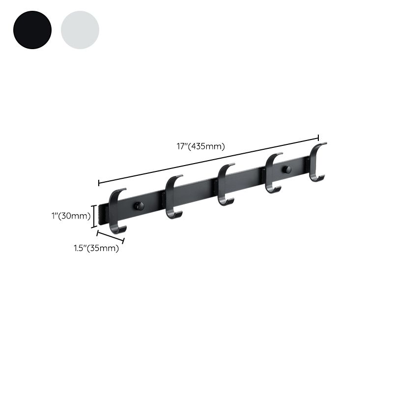 BowLift | Modern Bathroom Accessory Set Silver/Black Bathroom Accessory Kit