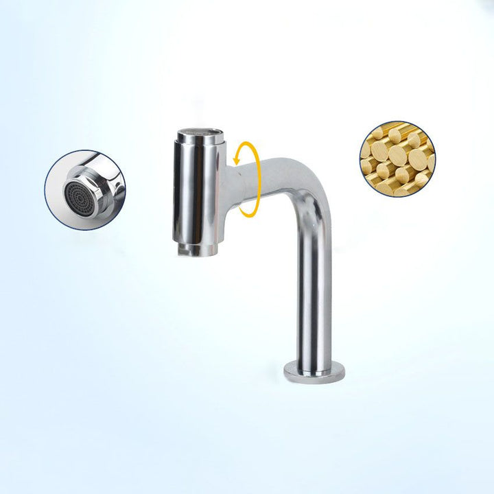 BowLift | Modern Style Basin Tap Swivel Spout Bathroom Faucet
