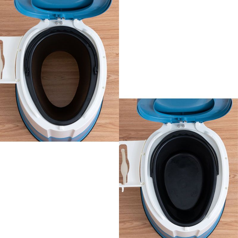 BowLift | Modern Flush Toilet Plastic Round Floor Mounted Toilet Bowl for Bathroom