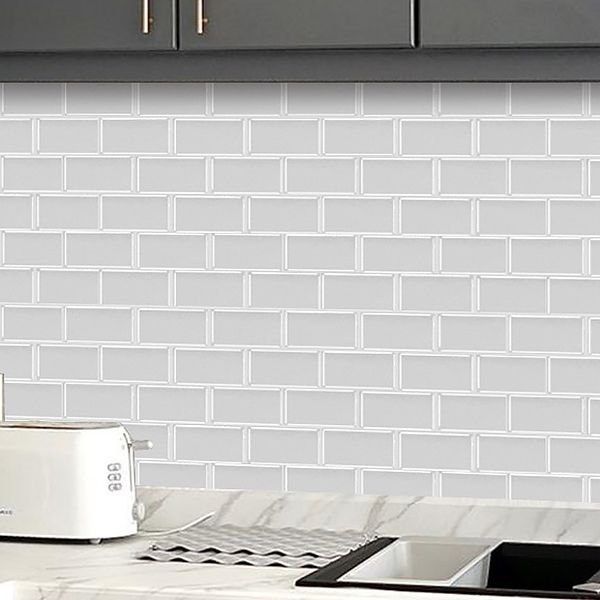 BowLift | Square Peel & Stick Tile Stone Composite Tile for Kitchen Backsplash