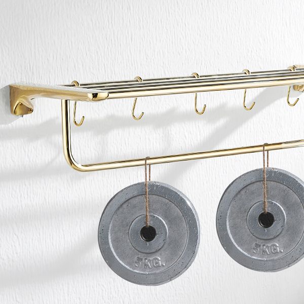 BowLift | Traditional Bathroom Fixtures Gold Bathroom Shelf Bathroom Accessory Set