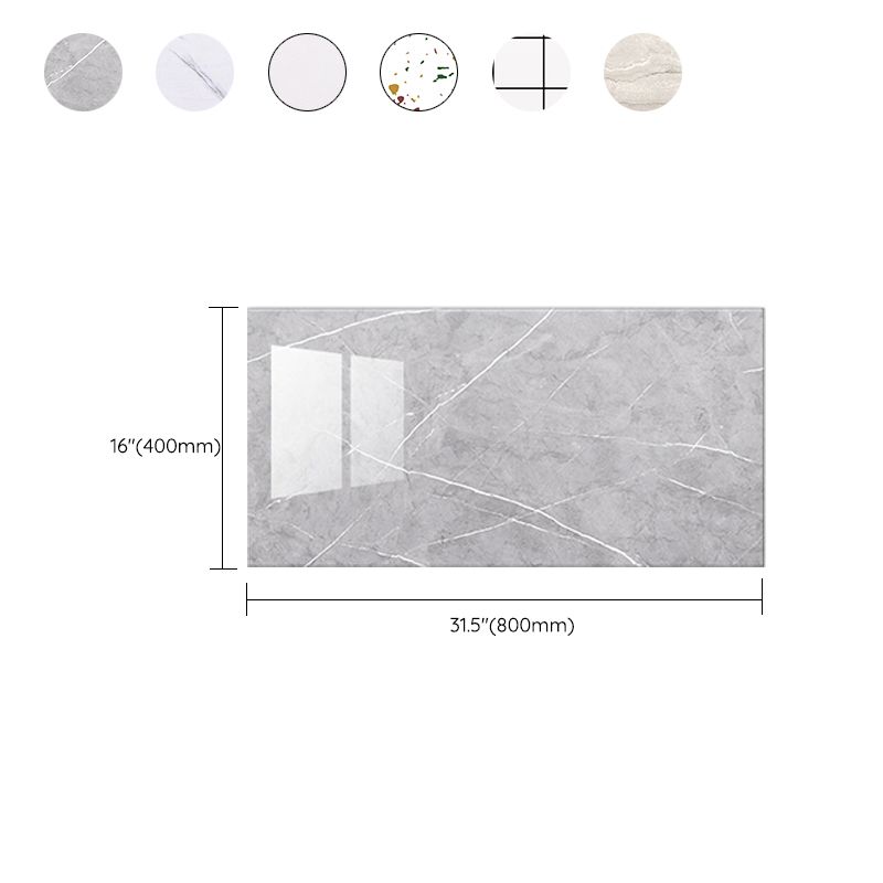 BowLift | Single Tile Peel and Stick Back Wall Waterproof Wallpaper with Rectangular Shape