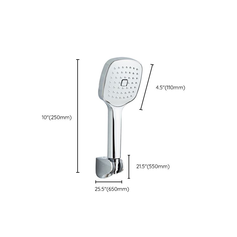 BowLift | Square Handheld Shower Head Modern Wall Mounted Handheld Shower Head