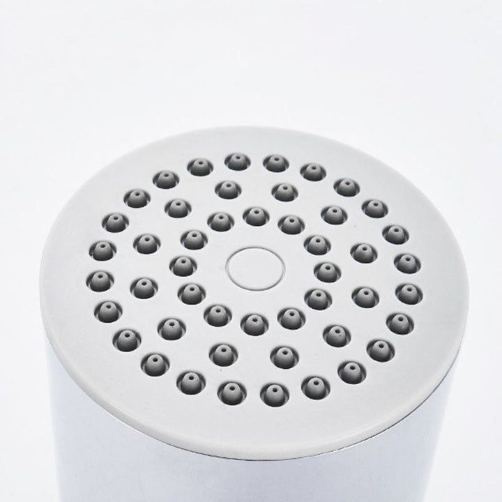 BowLift | Round shower head made of stainless steel in silver wall-mounted shower head