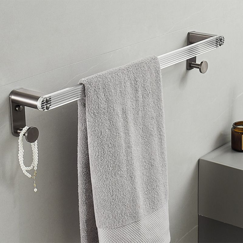 BowLift | Modern Bathroom Set Gray Towel Rack Bathroom Shelf Bathroom Accessories Set
