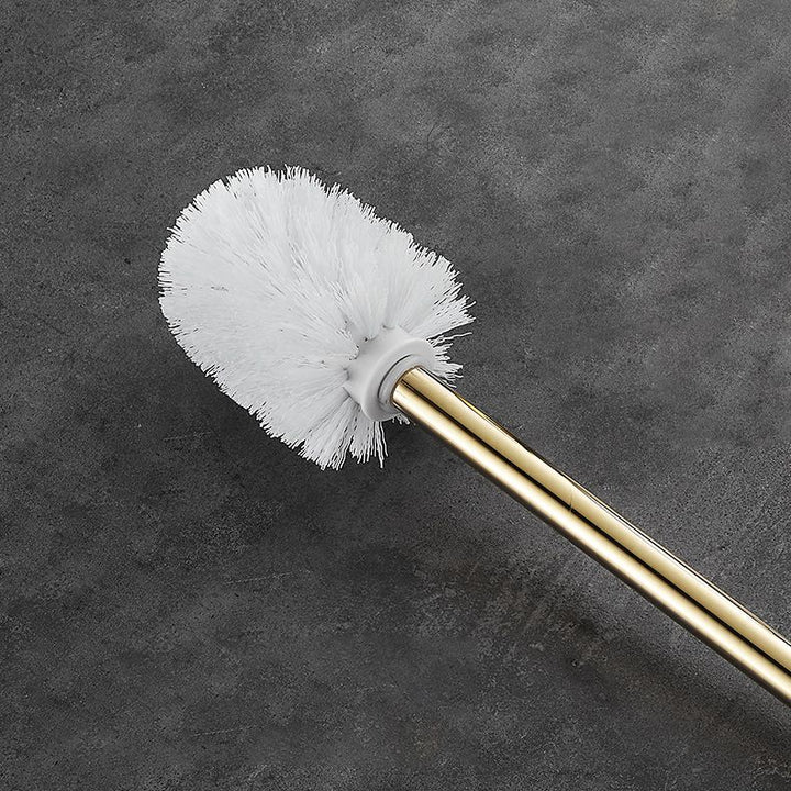 BowLift | 2-piece metal bathroom accessory set traditional toilet brush and holder set