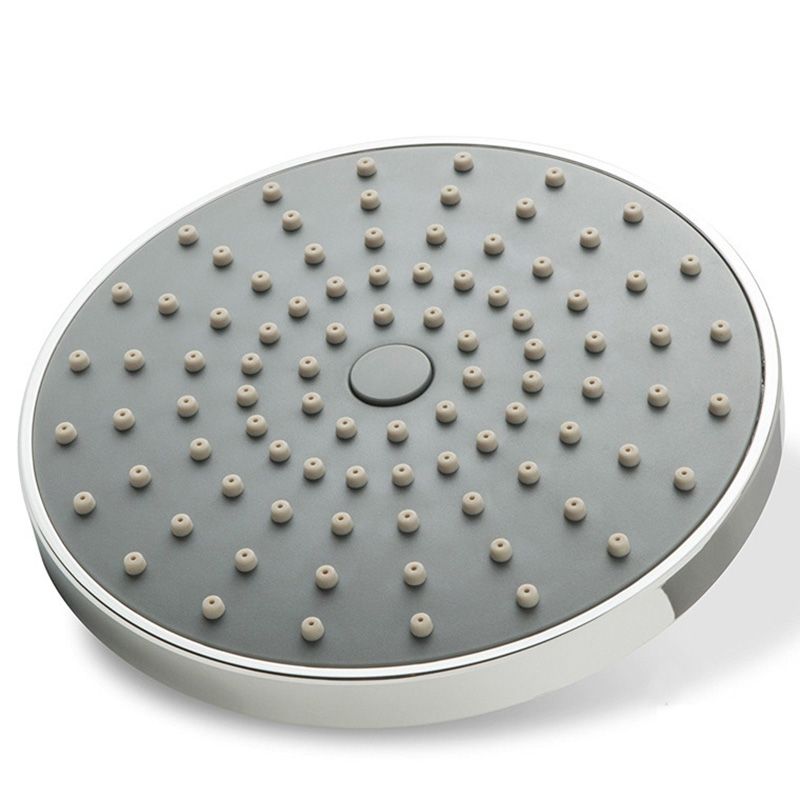 BowLift | Round Fest Showerhead Silver Single Jet Wall Mount Showerhead