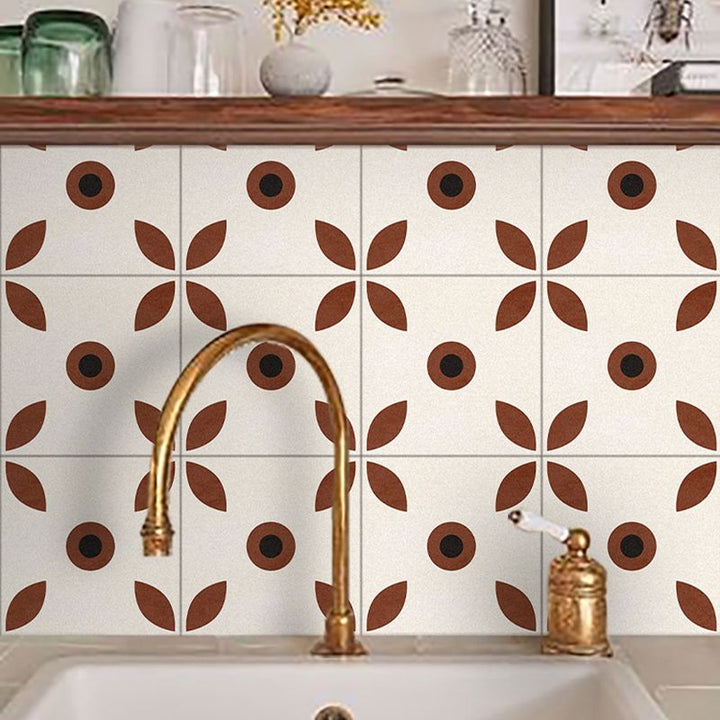 BowLift | Indoor Vinyl Flooring Floral Pattern Peel and Stick Waterproof Square Vinyl Floor