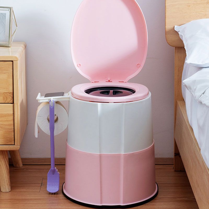 BowLift | Modern Flush Toilet Plastic Round Floor Mounted Toilet Bowl for Bathroom