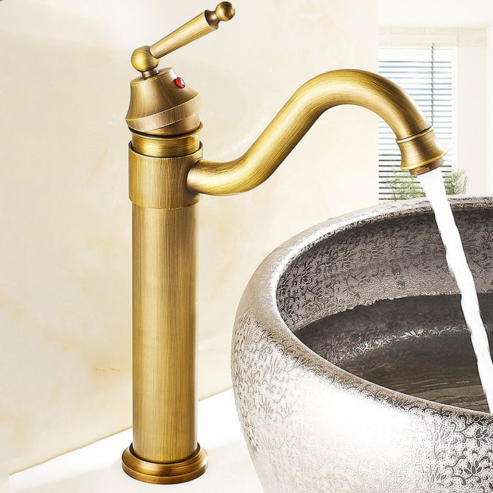BowLift | Farmhouse Widely Distributed Bathroom Faucet Vintage Single Hole Sink Faucet