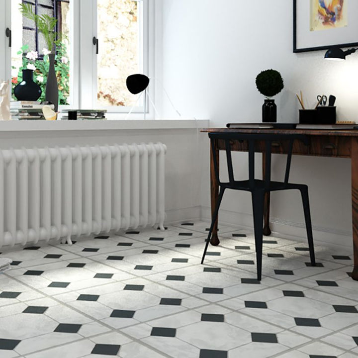 BowLift | Modern Stone Look Plastic Flooring Waterproof Tiles with Square Edge