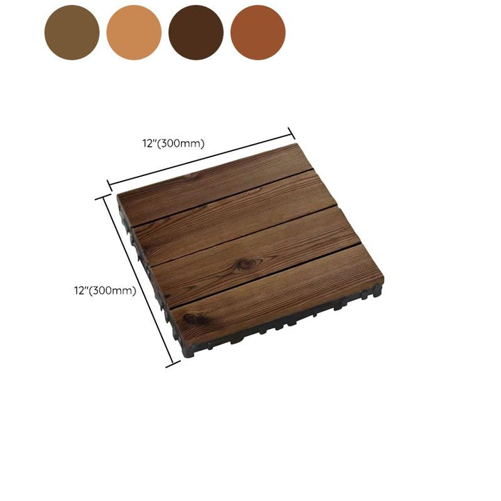 BowLift | 4-Slat Wood Floor Tiles Interlocking Installation Floor Tiles
