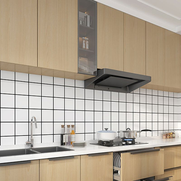 BowLift | Modern Peel and Stick Tile PVC Rectangular 10 Pack Peel & Stick Field Tile for the Kitchen