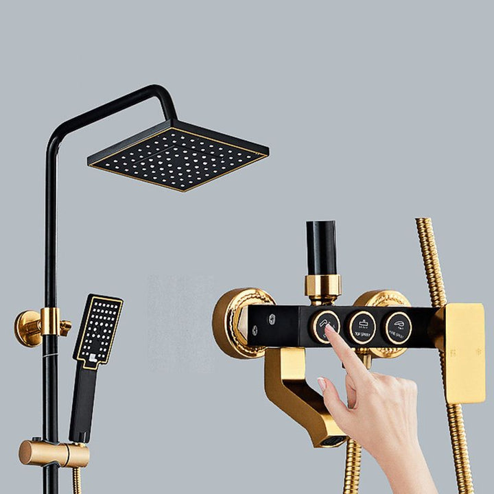 BowLift | Modern adjustable swivel shower head metal shower fitting on the wall