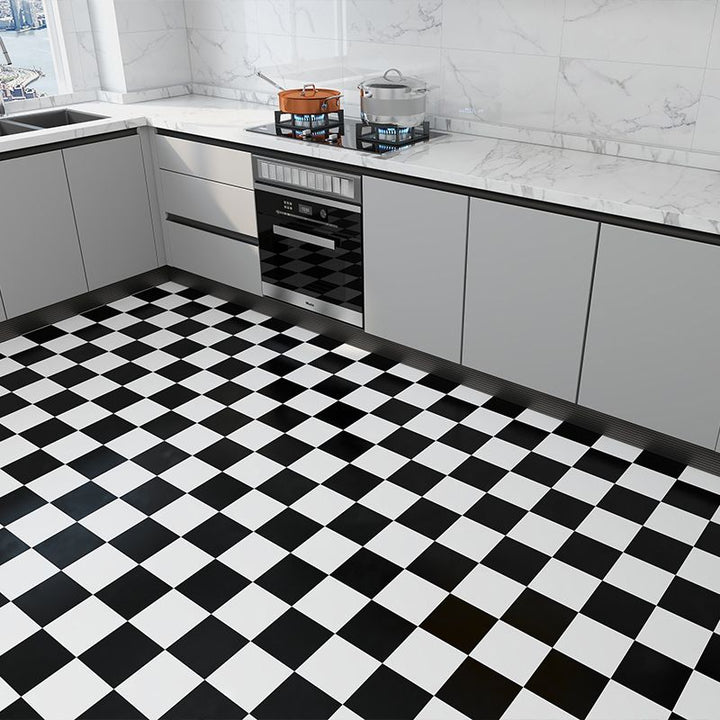 BowLift | Modern vinyl floor planks for peeling and sticking Geometrically printed PVC flooring