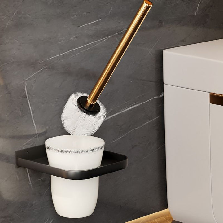 BowLift | Traditional Black Aluminum Bathroom Fittings Set Bathroom Accessories Kit