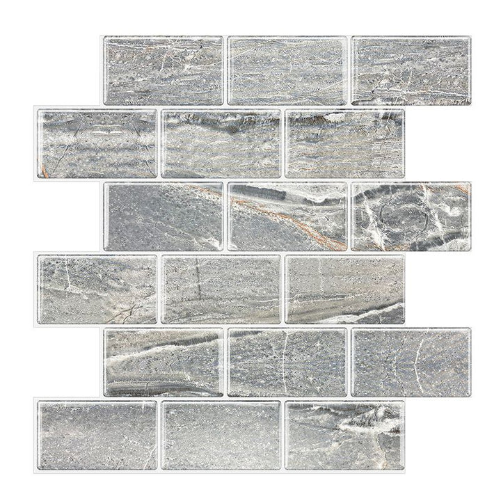 BowLift | Peel and Stick Tiles Subway Rectangle Waterproof PVC Tile-Peel & Stick for the Kitchen 10-Pack