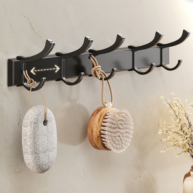 BowLift | Modern Bathroom Accessories Set Black Bath Shelf Bath Accessories Set