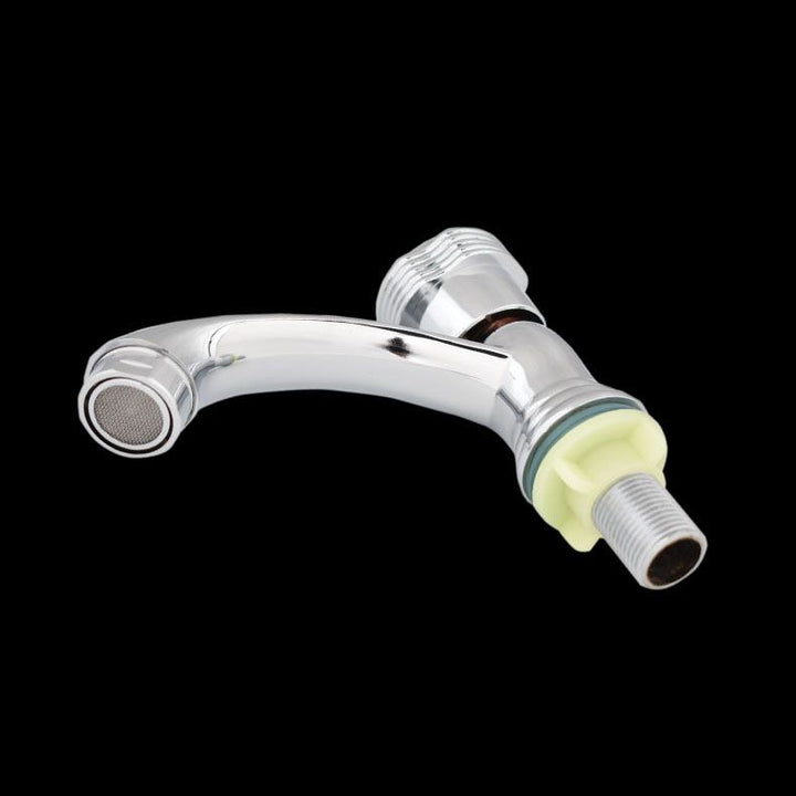 BowLift | Modern Bathroom Faucet Chrome Knob Handle with Water Hose Basin Faucet