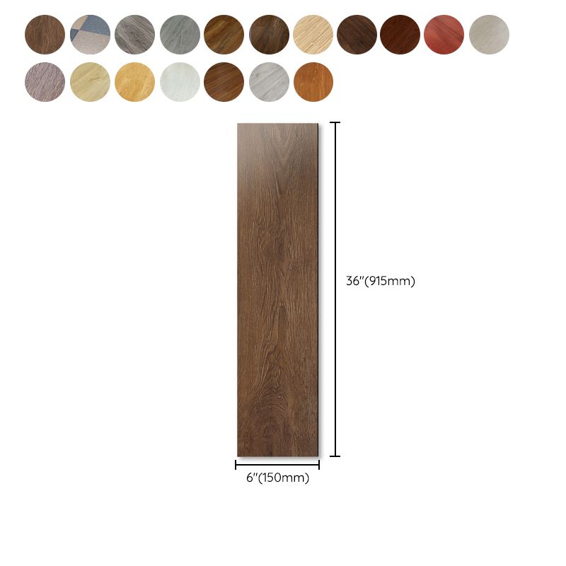 BowLift | Rectangle PVC Flooring Smooth Peel and Stick Wood Look Vinyl Floor
