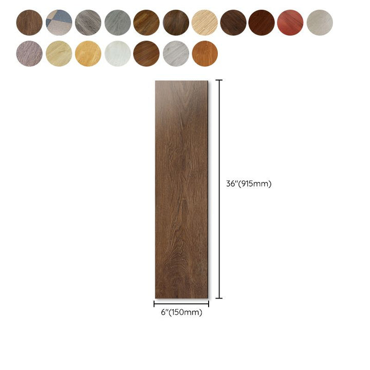BowLift | Rectangle PVC Flooring Smooth Peel and Stick Wood Look Vinyl Floor
