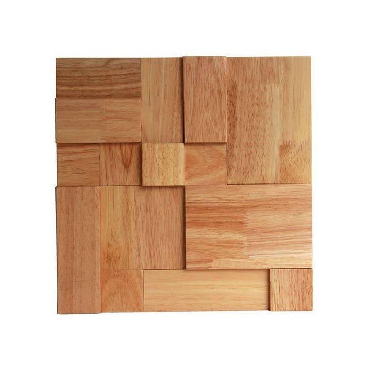 BowLift | Mosaic Wood Wall Cladding Glue Living Room Modern Style Wood Plank