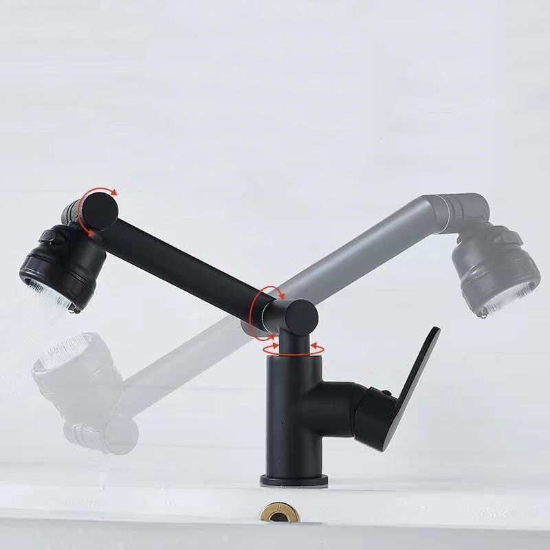 BowLift | Modern Basin Mixer Stainless Steel Lever Handle Low Arc Basin Mixer