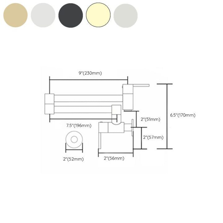BowLift | Beautiful Wall Mounted Brass Fixtures Stain Resistant Wall Mounted Bathroom Faucet