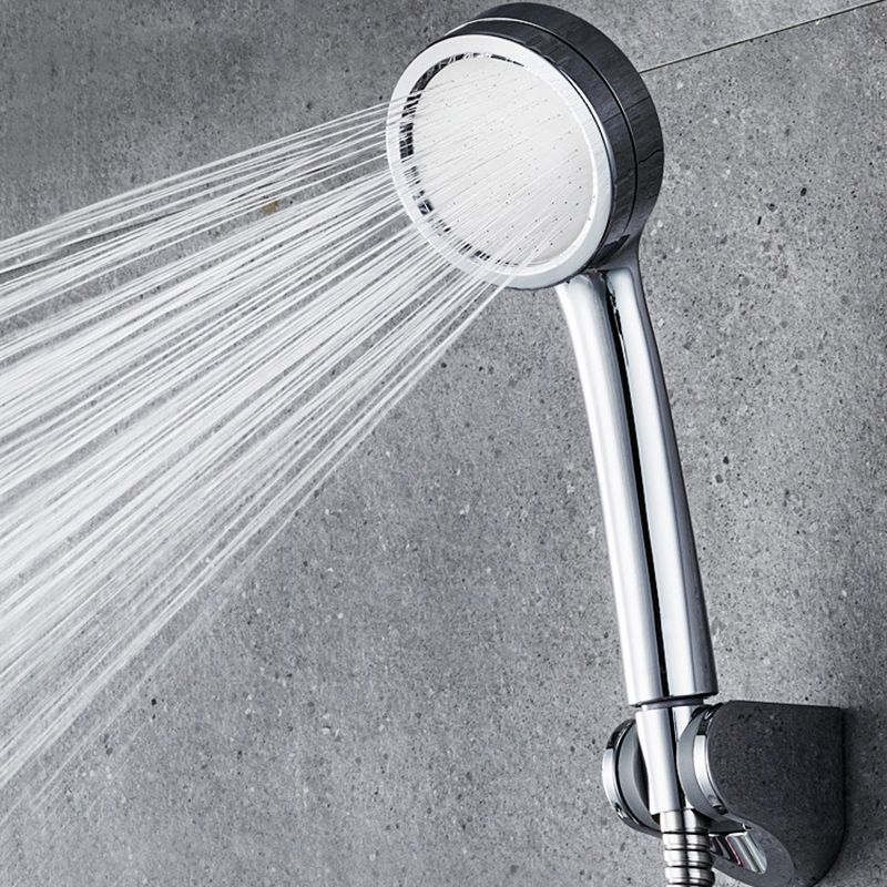 BowLift | Modern hand shower head 5 spray patterns Chrome Round Wall mounted shower head